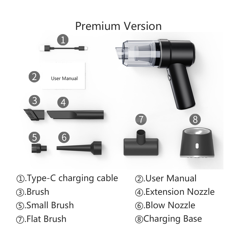 Comfmet Wireless Charging Handheld Vacuum