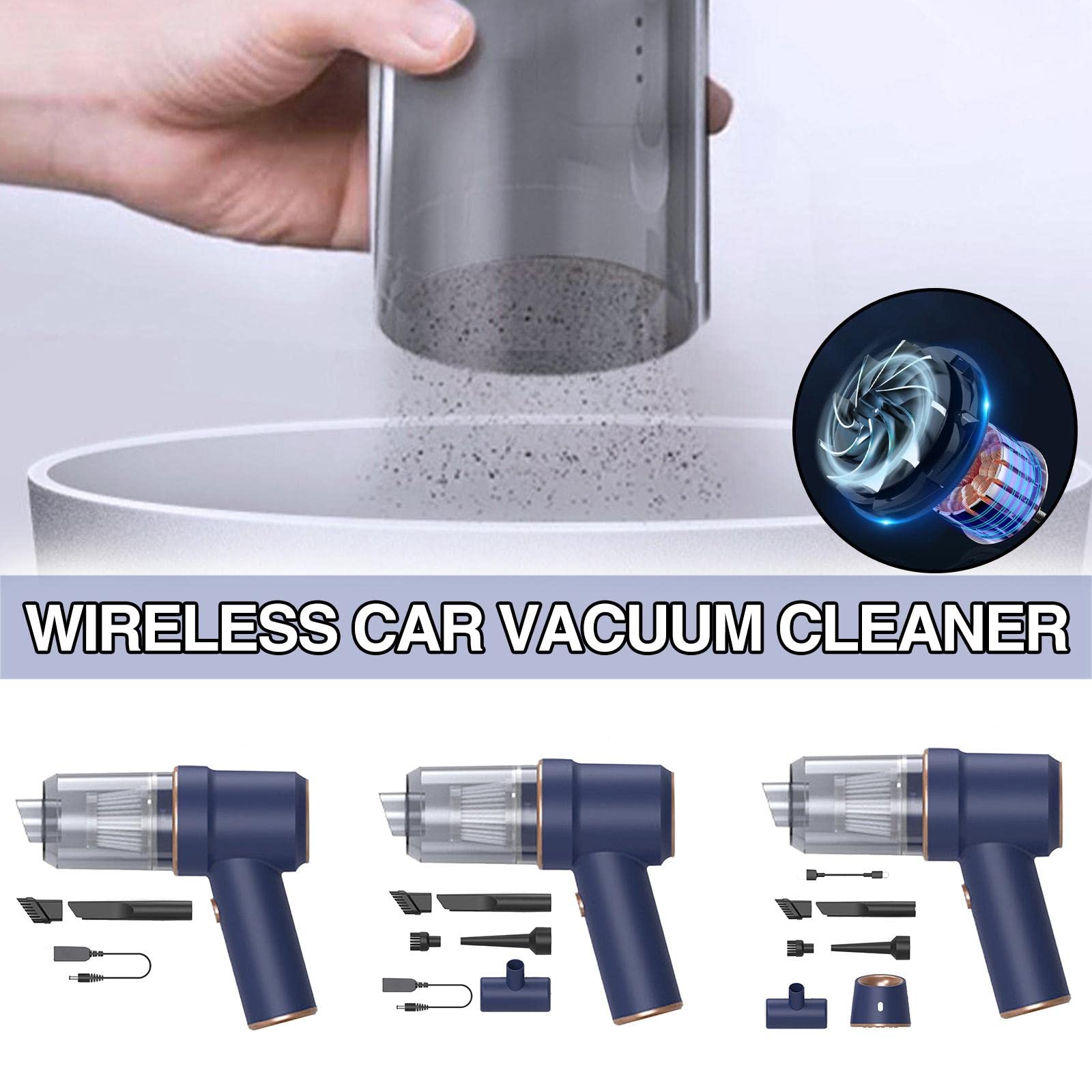 Comfmet Wireless Charging Handheld Vacuum