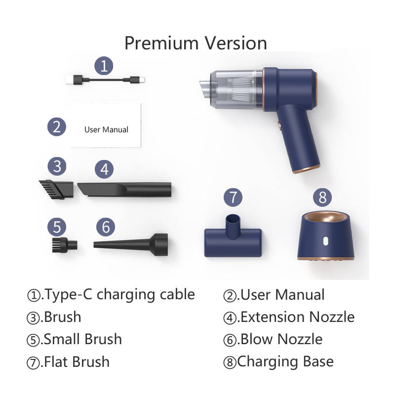 Comfmet Wireless Charging Handheld Vacuum