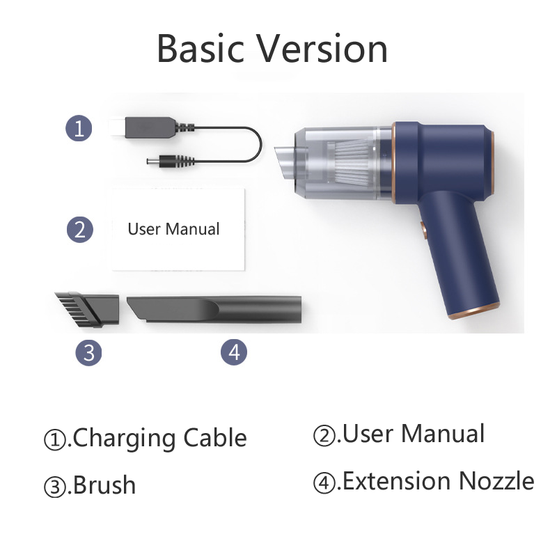 Comfmet Wireless Charging Handheld Vacuum