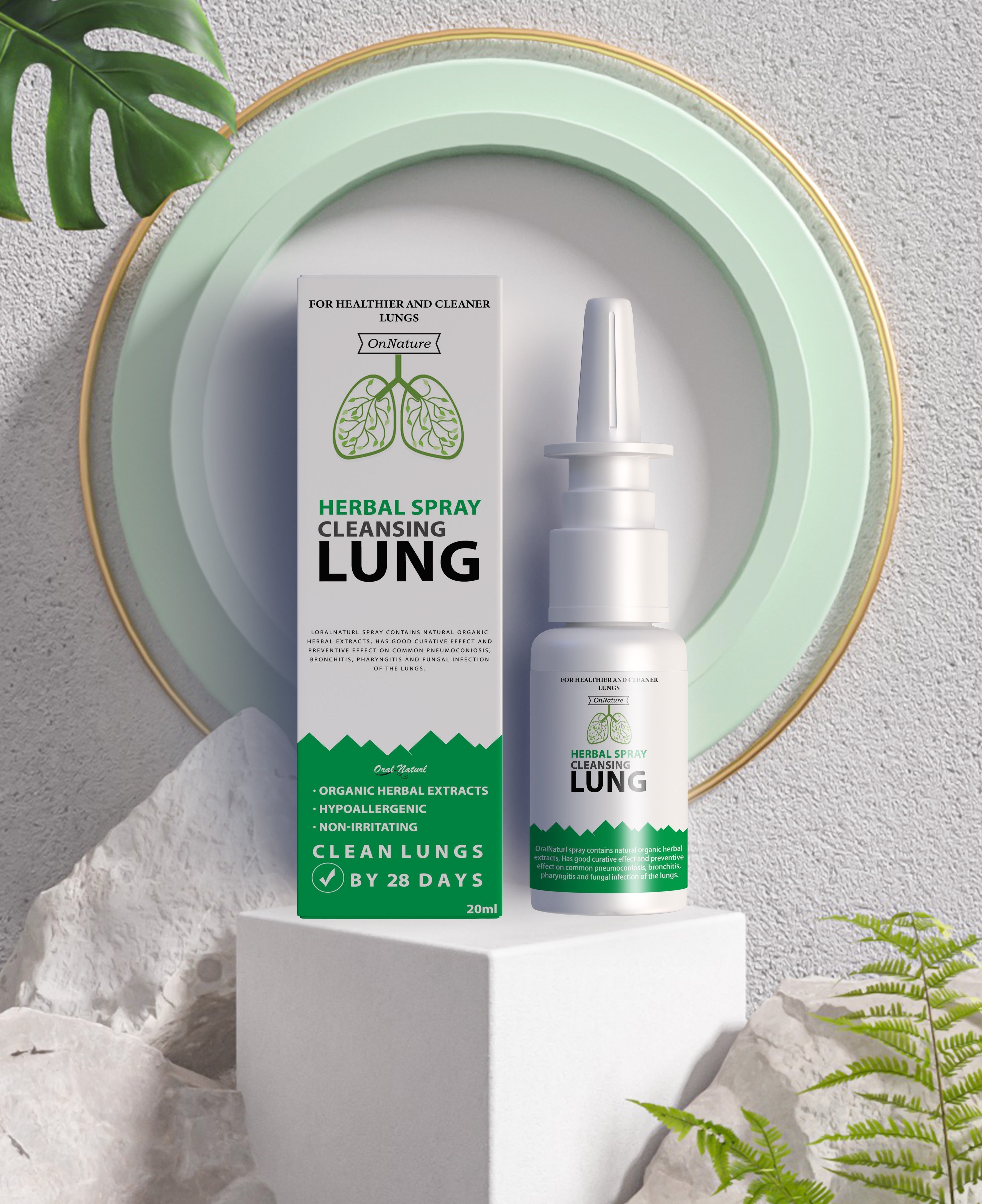 OnNature Organic Herbal Lung Cleanse & Repair Nasal Spray PRO (Flash Sale Now)