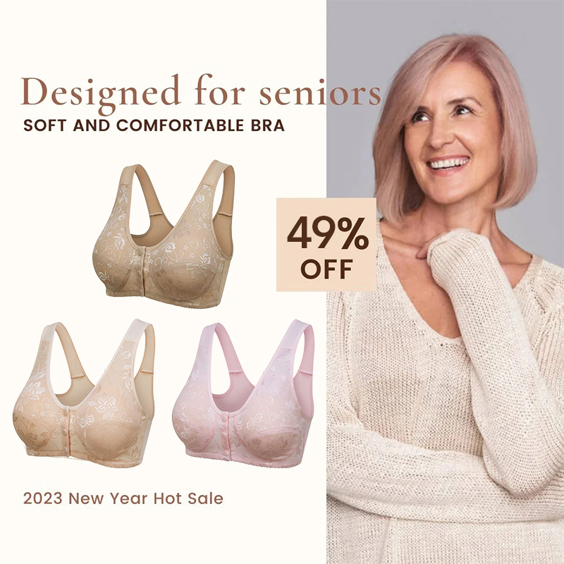 PAY 1 GET 3(3PACKS) - DESIGN FOR SENIOR FRONT CLOSURE BRA