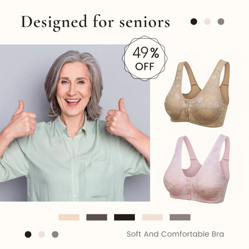 PAY 1 GET 3(3PACKS) - DESIGN FOR SENIOR FRONT CLOSURE BRA