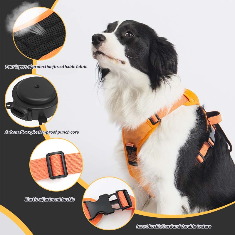 Pet Explosion-Proof Vest Chest And Back Leash