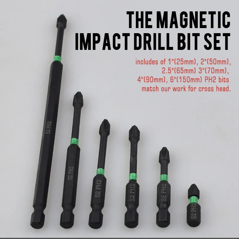 PH2 Magnetic Screwdriver Bit Set - Drilling work no longer be complicated