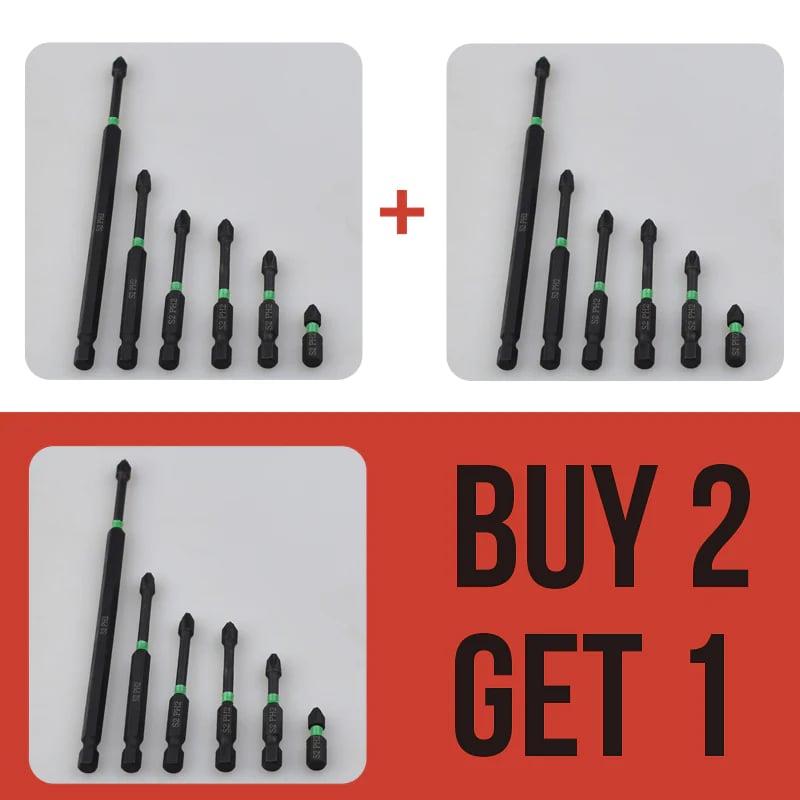 PH2 Magnetic Screwdriver Bit Set - Drilling work no longer be complicated