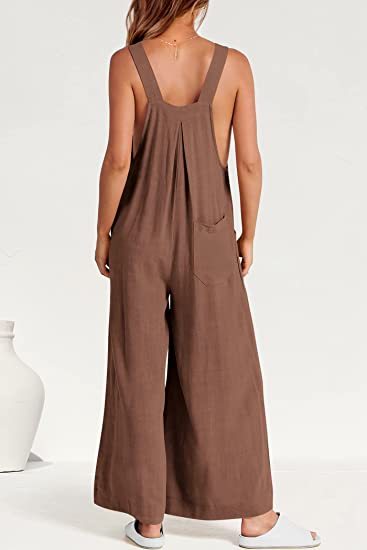 tokyel Plus Size Wide Leg Overalls Jumpsuit