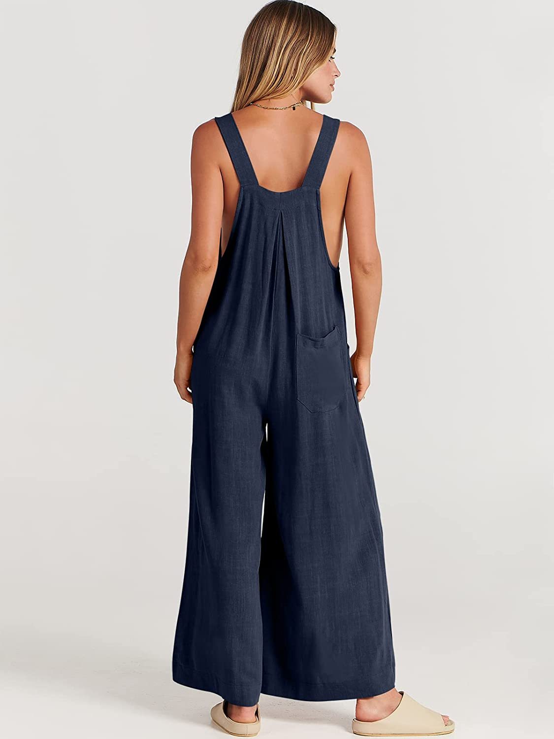 tokyel Plus Size Wide Leg Overalls Jumpsuit