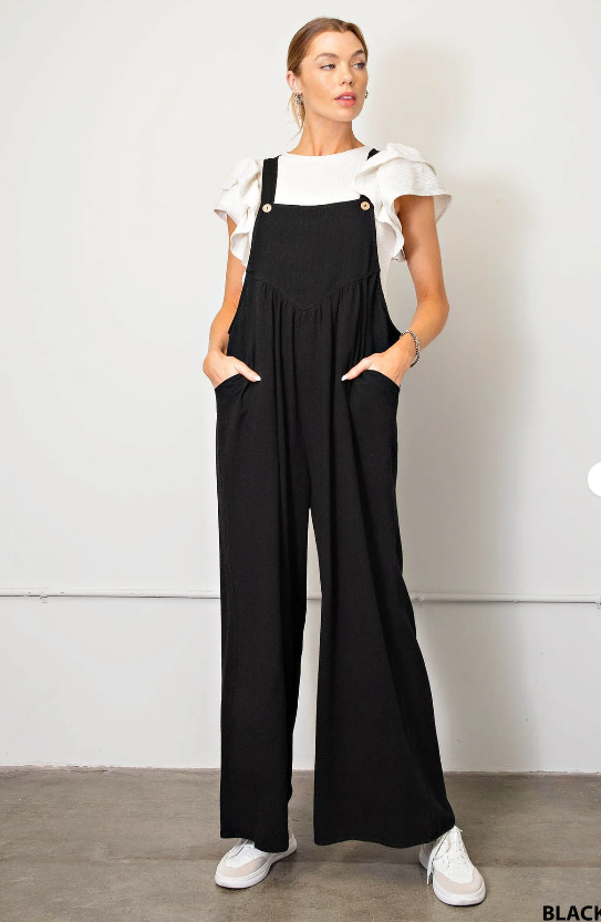 tokyel Plus Size Wide Leg Overalls Jumpsuit