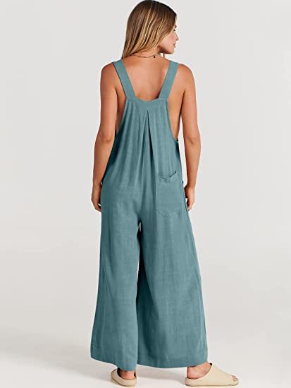 tokyel Plus Size Wide Leg Overalls Jumpsuit