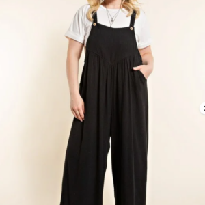 tokyel Plus Size Wide Leg Overalls Jumpsuit