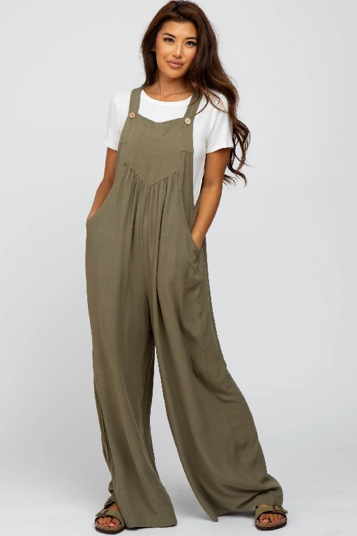 tokyel Plus Size Wide Leg Overalls Jumpsuit