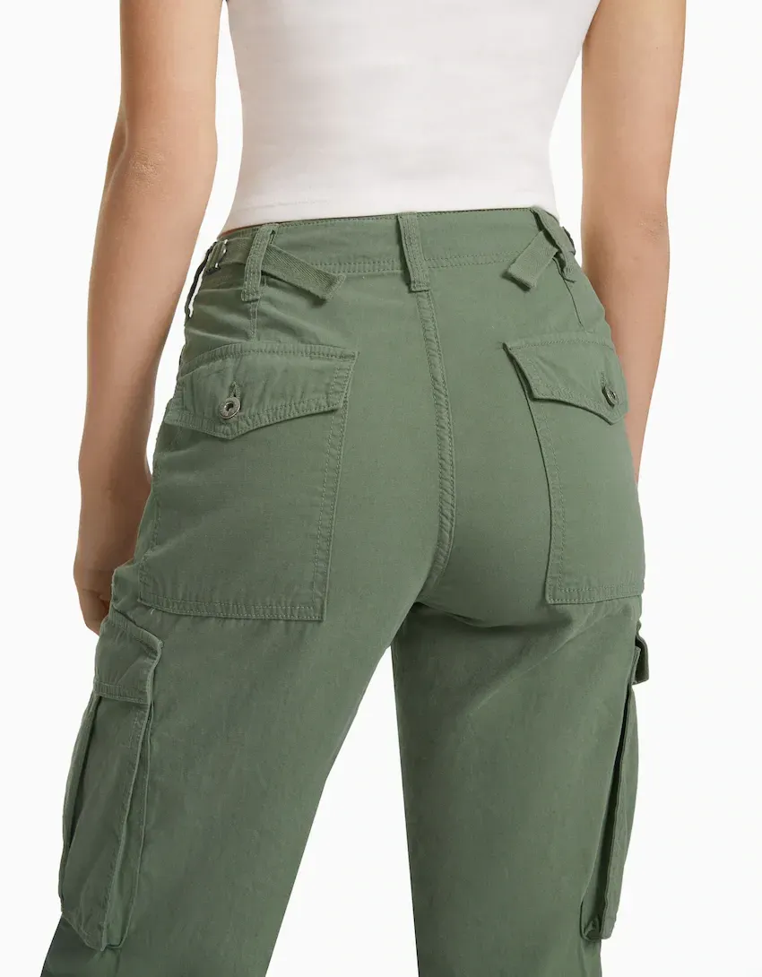 POPULAR FASHION ITEMS IN THE US ADJUSTABLE STRAIGHT FIT CARGO PANTS