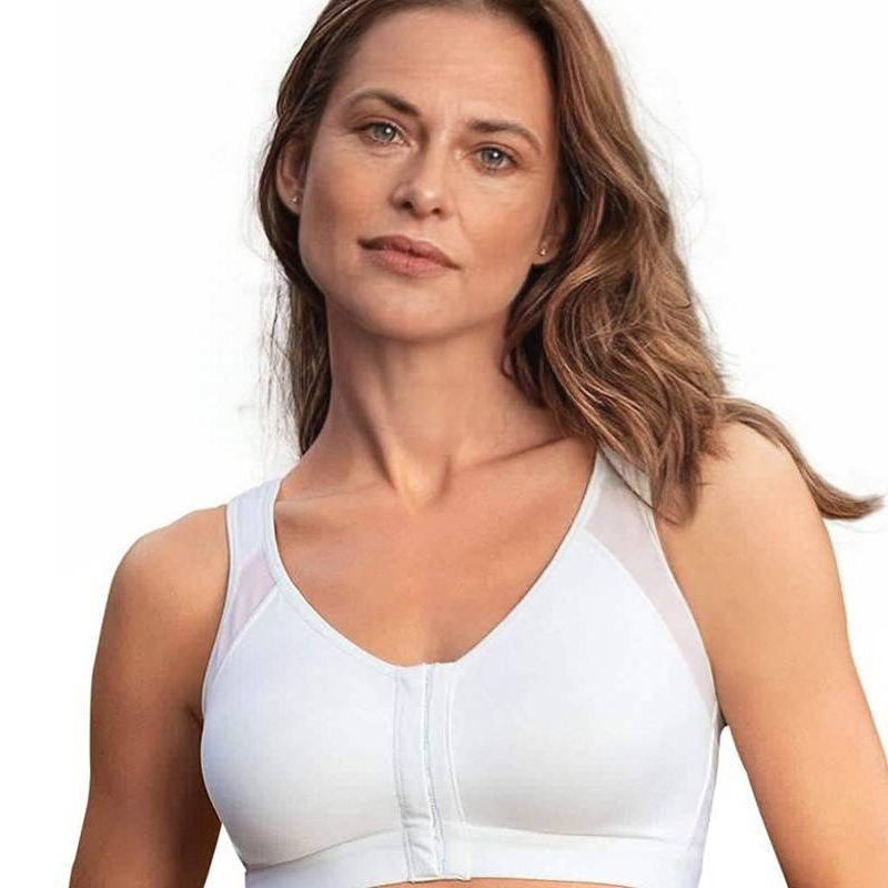 Seniorsbra - Women's 18-hour Front Closure Wireless Back Support Posture Full Coverage Bra