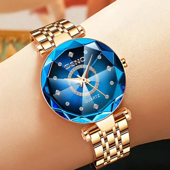 SENO Luxury Diamond Quartz Wristwatch For Ladies