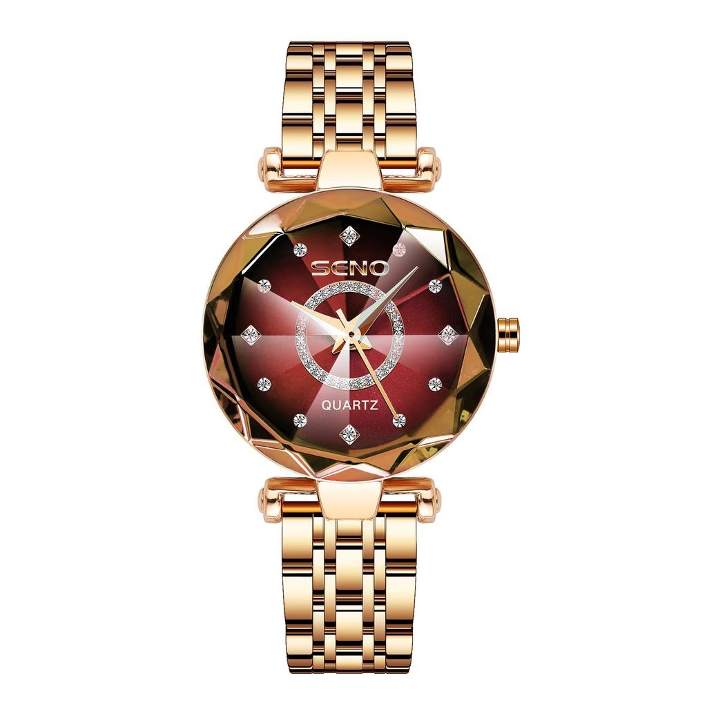 SENO Luxury Diamond Quartz Wristwatch For Ladies