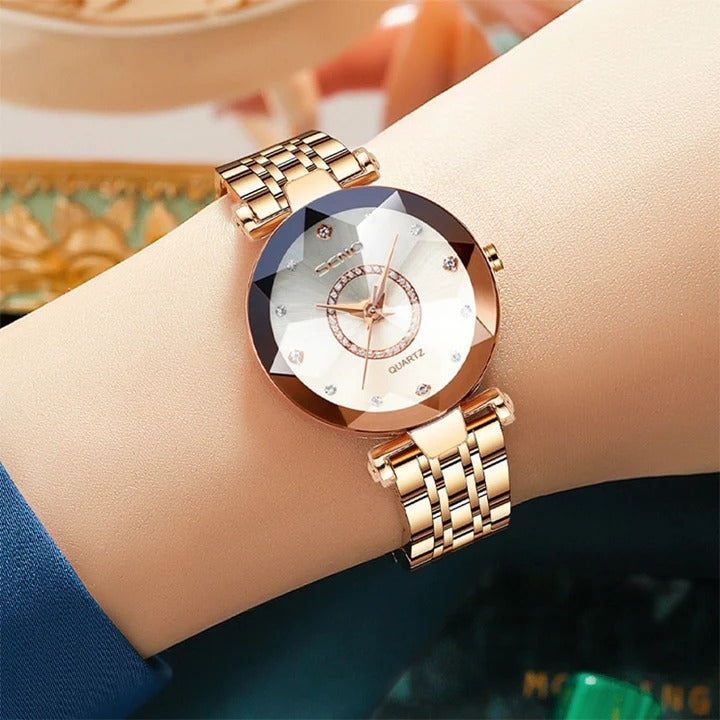 SENO Luxury Diamond Quartz Wristwatch For Ladies