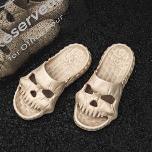 Skull Design Single Band Slides