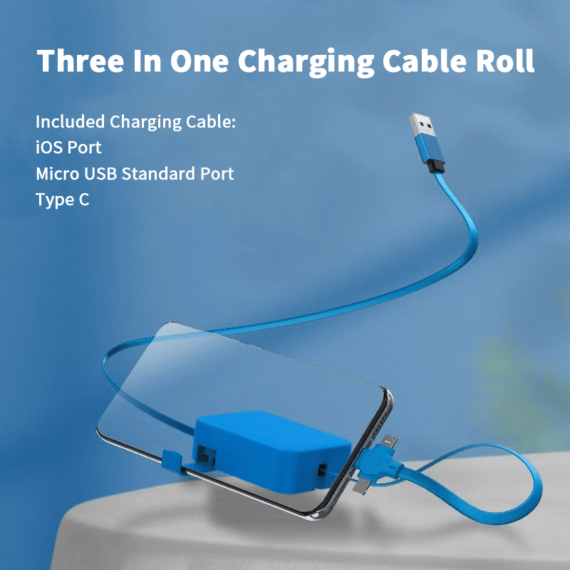 Summer Hot Sale 48% OFF - Three In One Charging Cable Roll