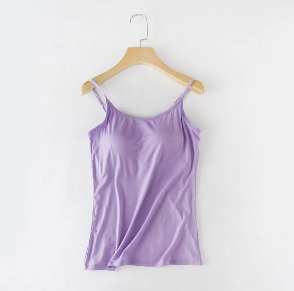 Tank Top with Built in Bra Camisole