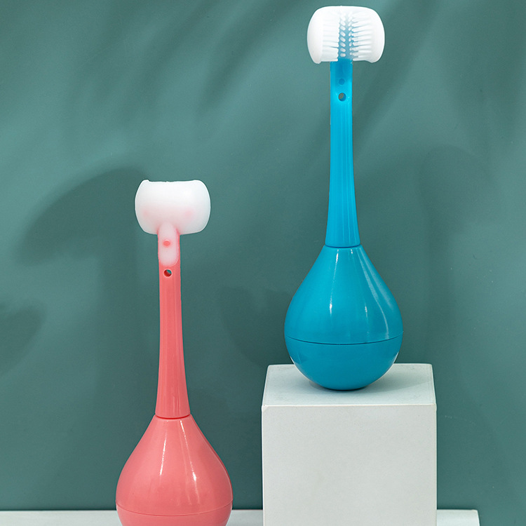 Three-Sided Kids Toothbrush-Tumbler Style