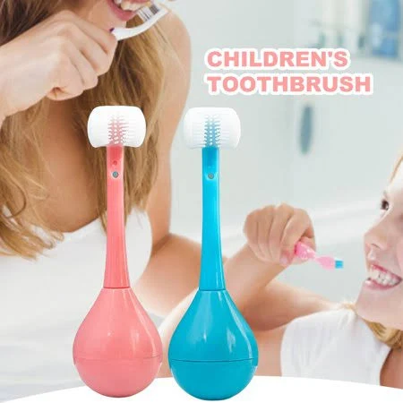 Three-Sided Kids Toothbrush-Tumbler Style