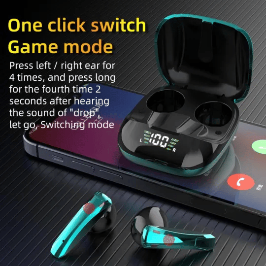 Today's Promotion - Sports Waterproof Wireless Earphone Noise Cancelling Earbuds Gamer