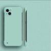 Ultra-thin frosted borderless case for iPhone