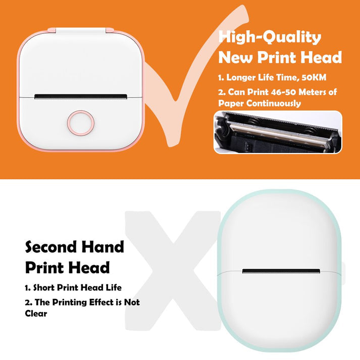 Trendzoid Wireless Inkless Mini Printer