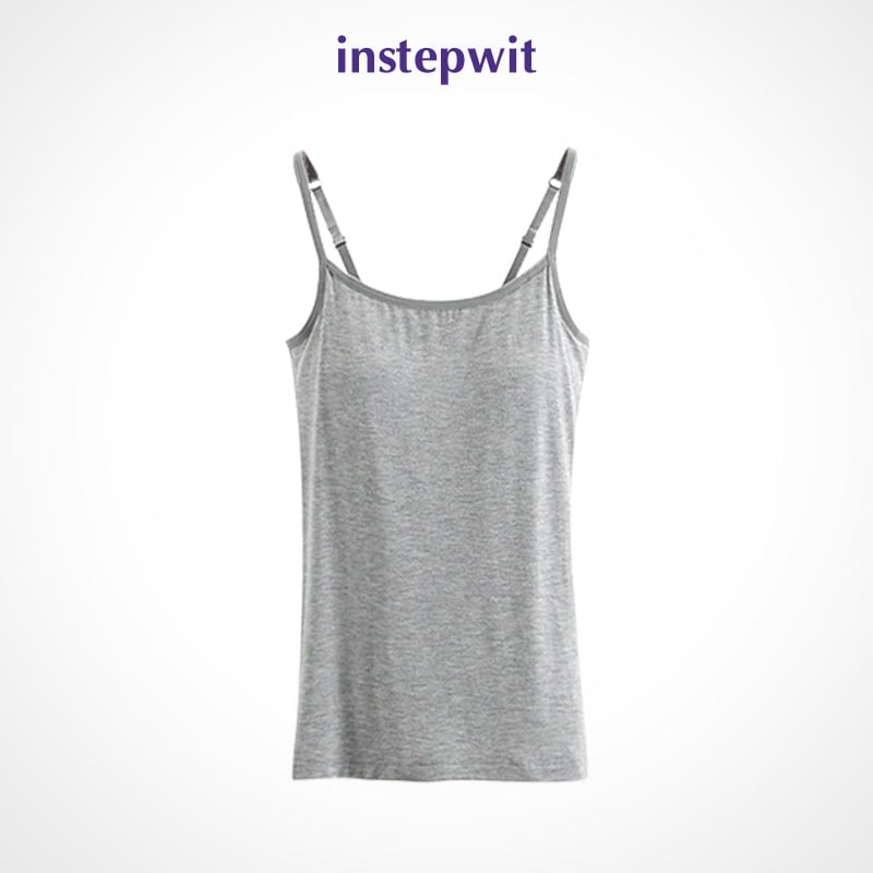 Women Tank Top with Built in Bra Camisole