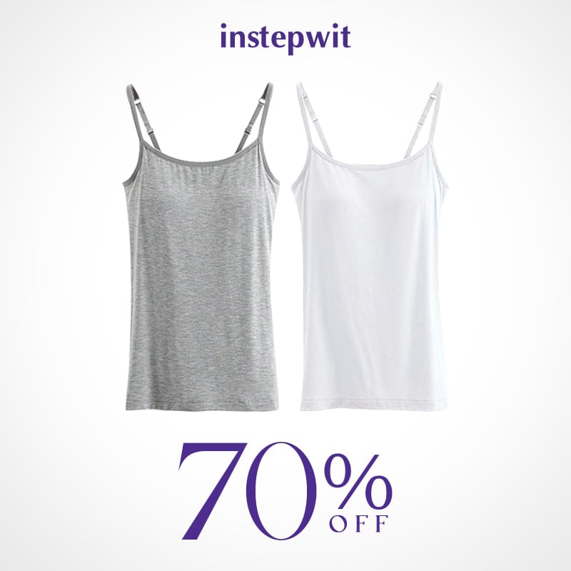 Women Tank Top with Built in Bra Camisole