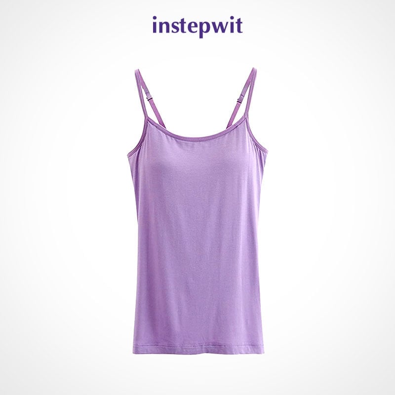 Women Tank Top with Built in Bra Camisole