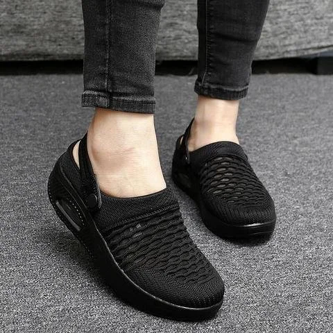 Women Walking Shoes Air Cushion Slip-On Shoes