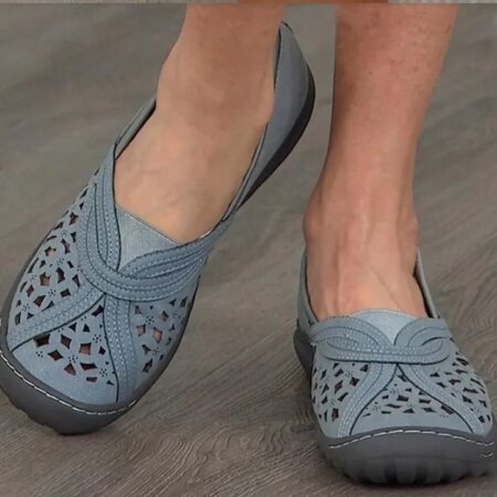 Women's Breathable & Support Flat Shoes Toe Cap Casual Women's Shoes