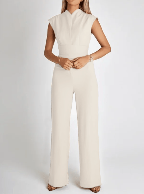 Women's Sleeveless Wide-Leg Jumpsuit