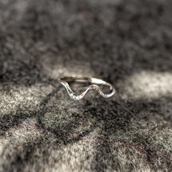 You've Survived Too Many Storms - Minimalist Wave Ring