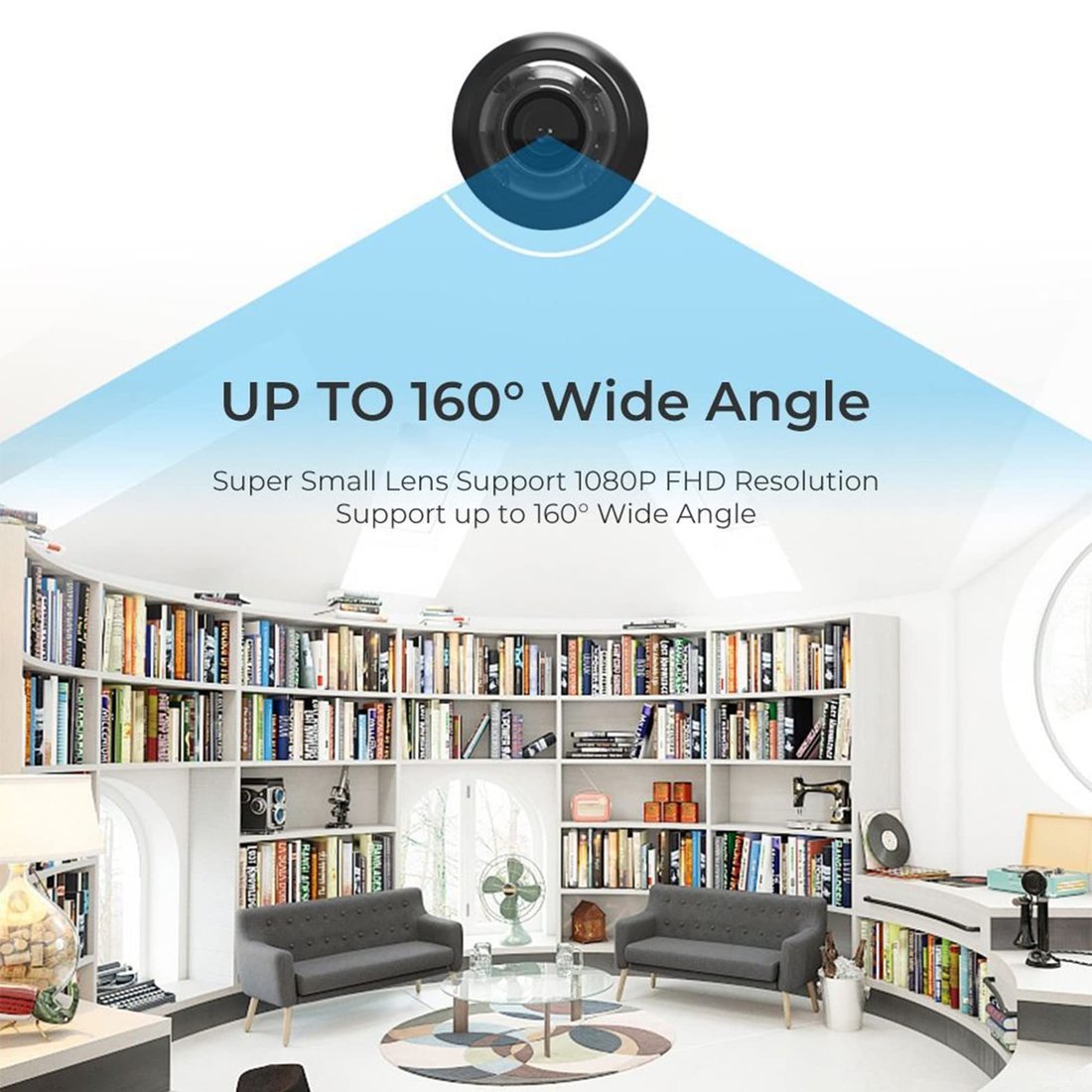 Zone-Flex Mini WIFI Camera 1080P HD - Night Vision Included