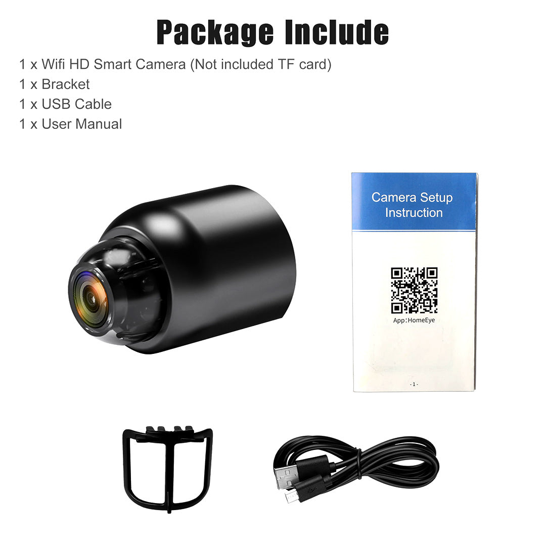 2023 Mini WIFI Camera 1080P HD - Night Vision Included