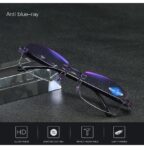 2023 New Sapphire high hardness anti-blue progressive Far And Near Dual-Use Reading Glasses