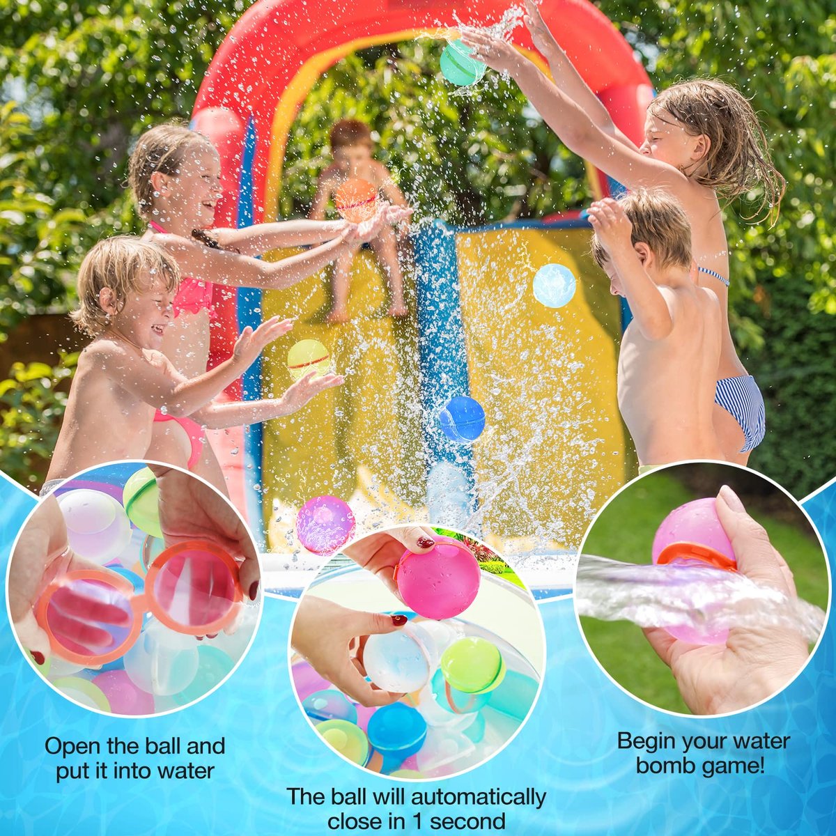 2023 Reusable Self Sealing Water Bomb Balloons