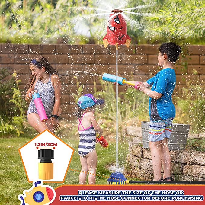 2023 Summer Toy Outdoor Yard Rocket Sprinkler