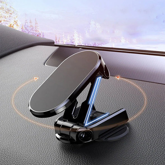 360 Rotatable Magnetic Car Phone Holder Magnet Smartphone Support GPS Foldable Phone Bracket in Car