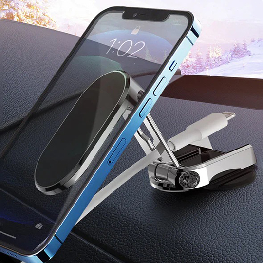 360 Rotatable Magnetic Car Phone Holder Magnet Smartphone Support GPS Foldable Phone Bracket in Car