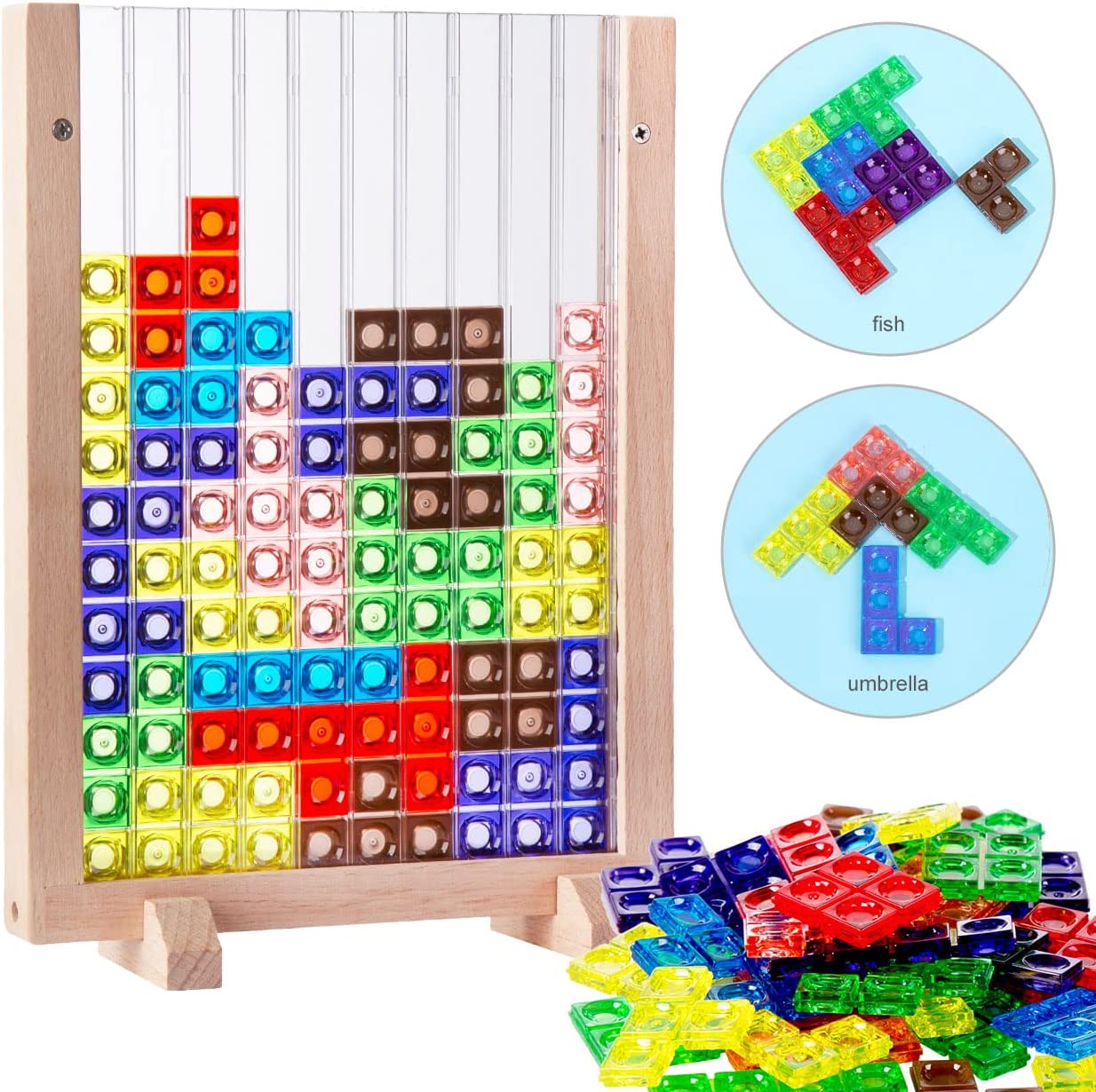 3D Block Puzzle Game Board - Brain Teaser Toy