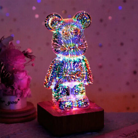 3D Firework Bear‚ Best Colorful Decor Light