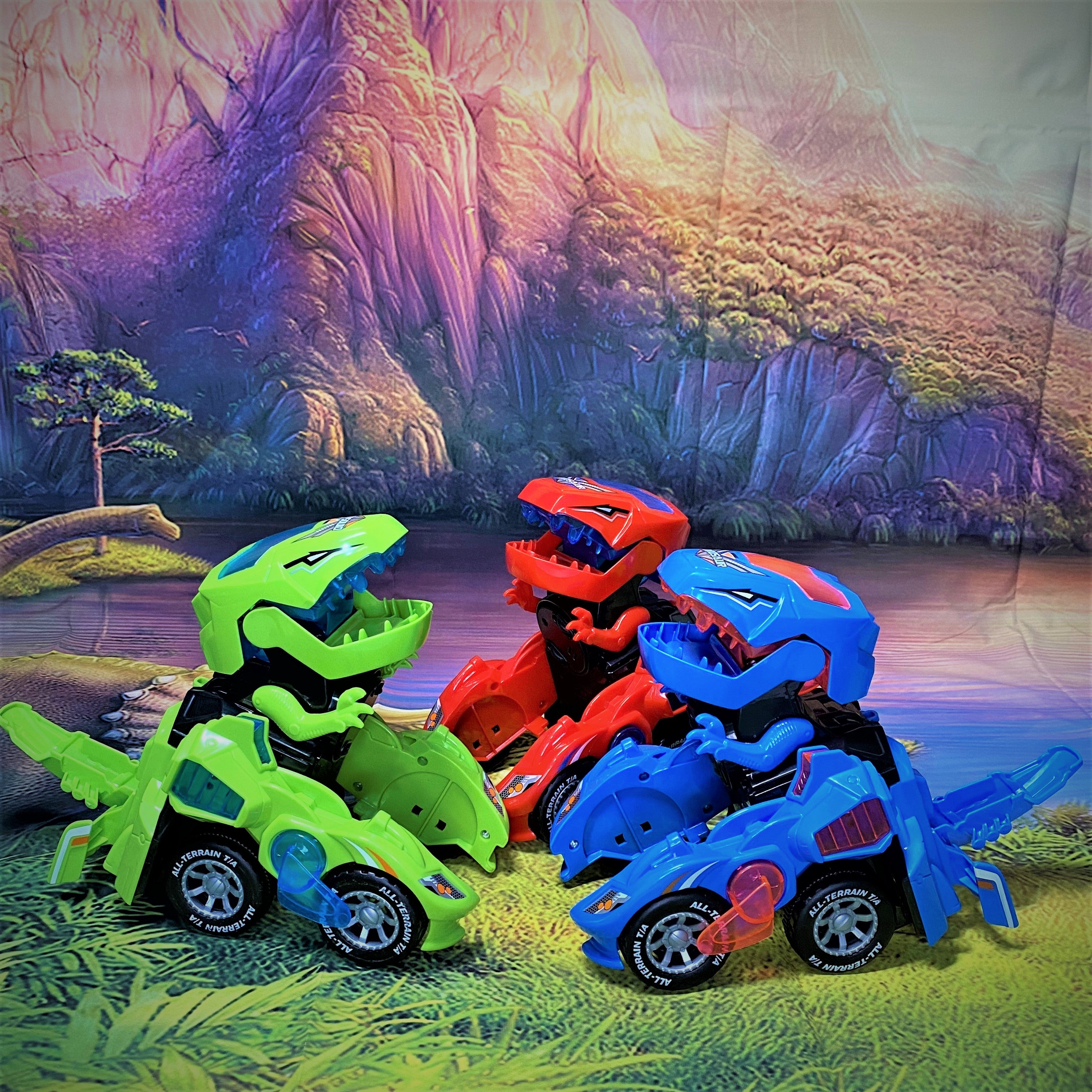 50% OFF - Transforming Dinosaur LED SUV Car