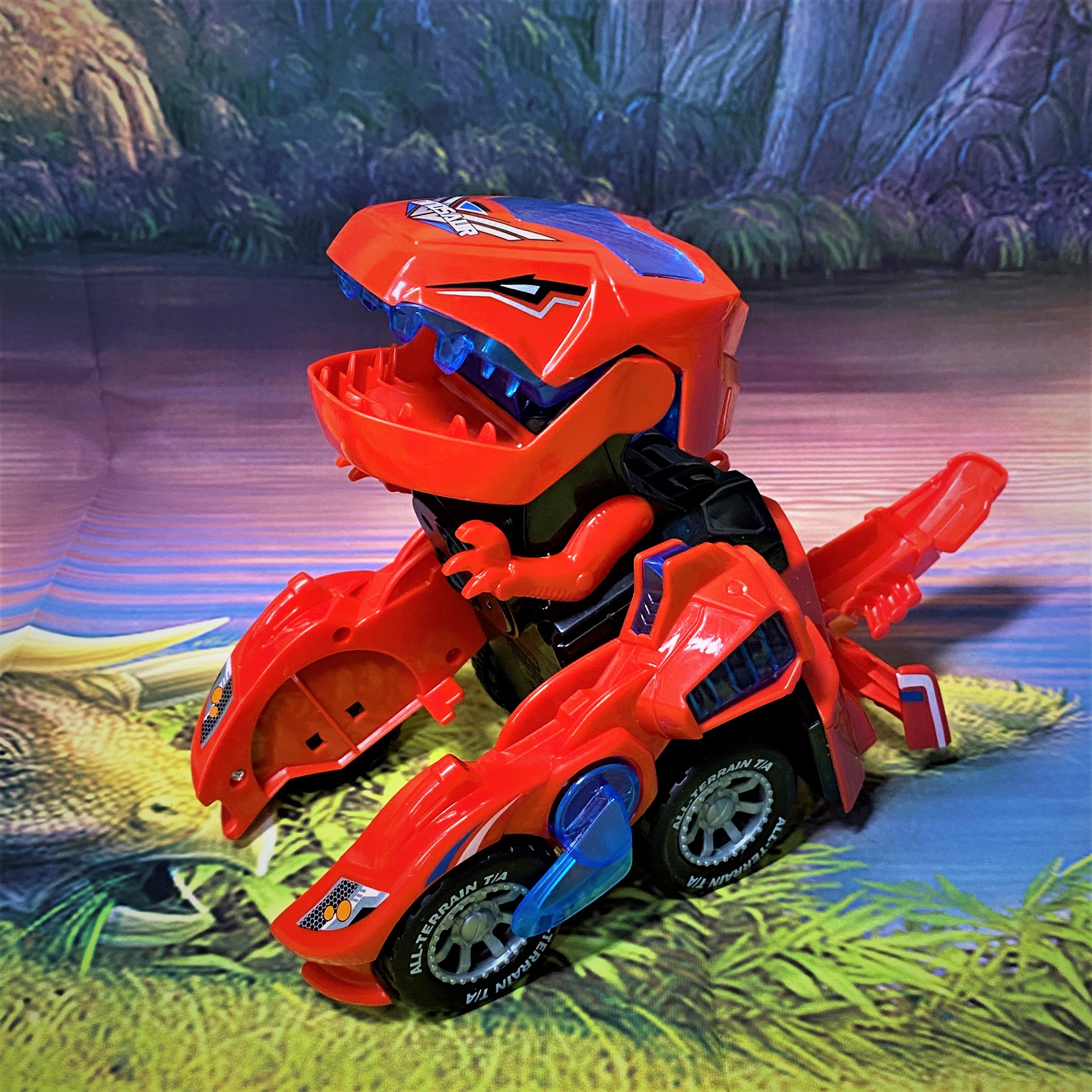 50% OFF - Transforming Dinosaur LED SUV Car