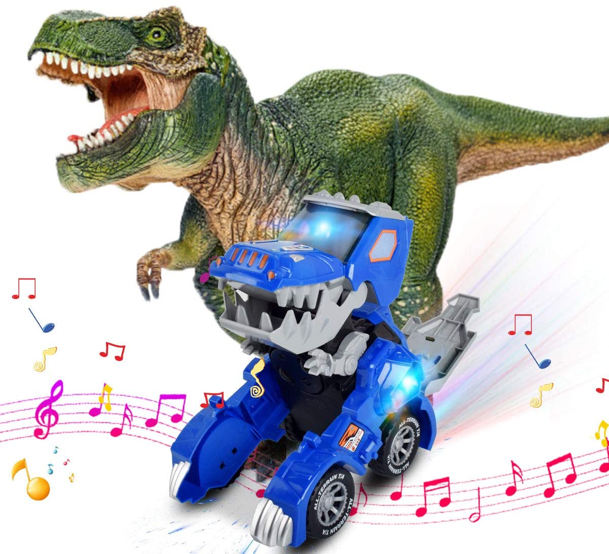 50% OFF - Transforming Dinosaur LED SUV Car