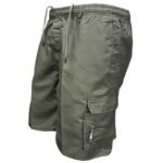 Men's Zipper Pockets Hiking Athletic Running Shorts