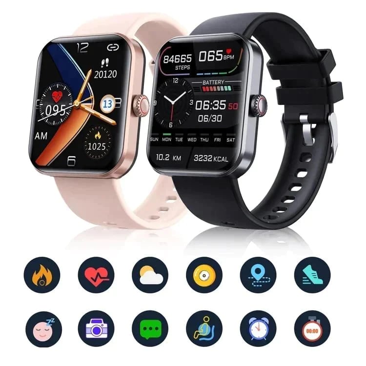 (All Day Monitoring Of Heart Rate And Blood Pressure) Bluetooth Fashion Smartwatch